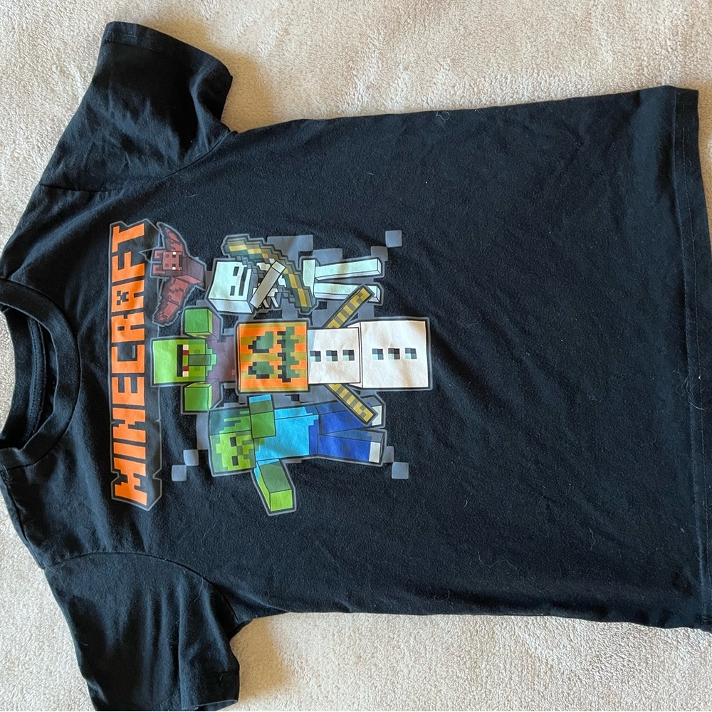 Kids Minecraftft Halloween Theme Tshirt
